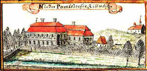 Nieder Pombsdorfer Ritter Sitz - Pałac, widok ogólny